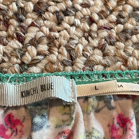 Kimchi Blue Colorful Bandeau Bralette. Large - Picture 5 of 6